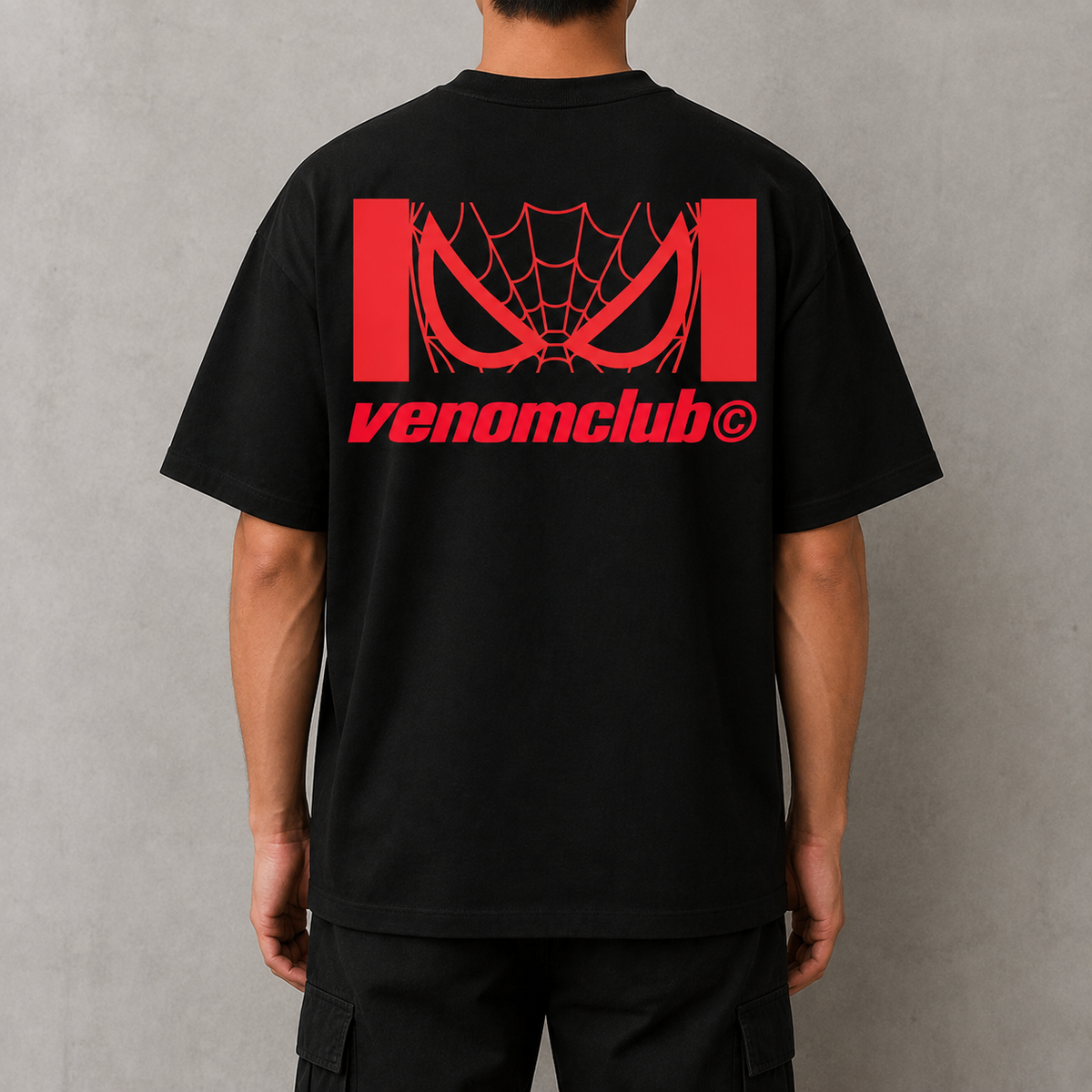 MASK MAN BLACK BOXY T-SHIRT
