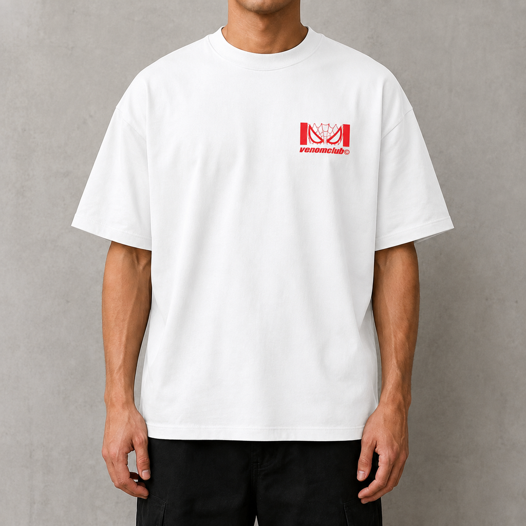 MASK MAN WHITE BOXY T-SHIRT